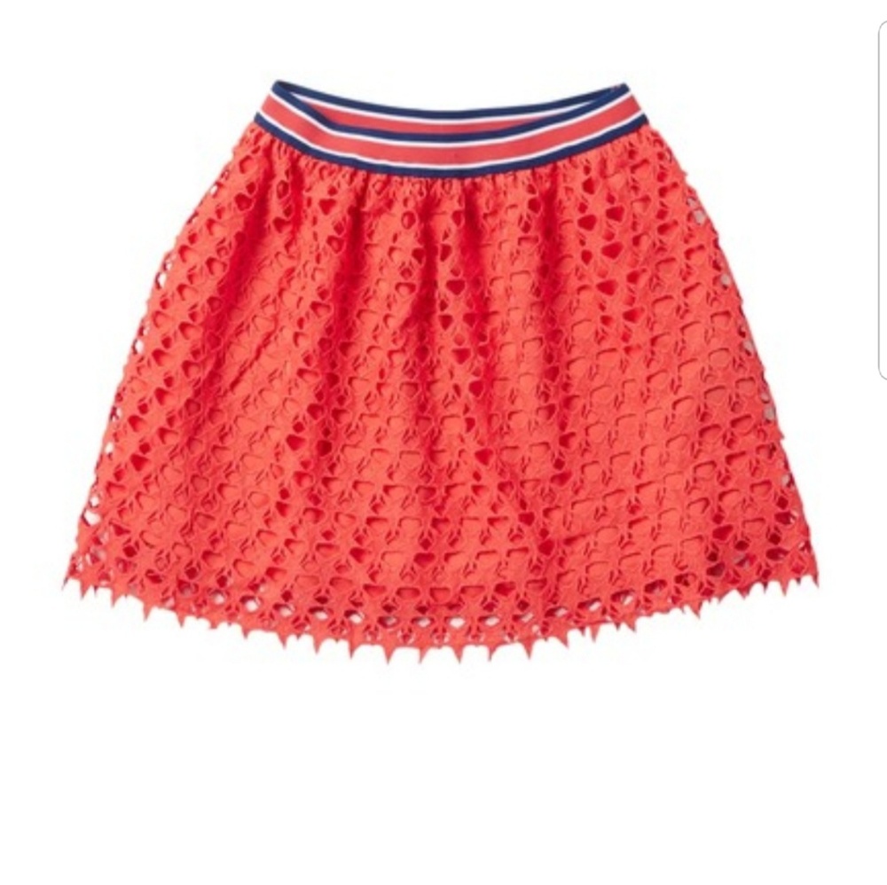 Tommy Hilfiger Crochet Lace Overlay Skirt Star